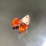 Triangle shape glass bead