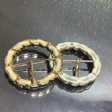 Suede chain buckle