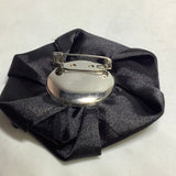 3D satin flower with Diamante stone