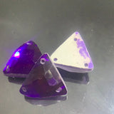Triangle shape glass bead
