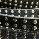 Suded tape with metal studs