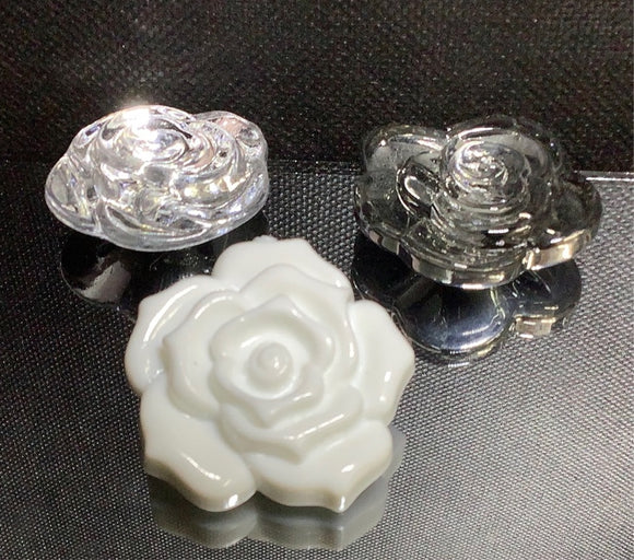 Big cyrstal camila Flower Button
