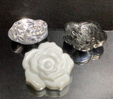 Big cyrstal camila Flower Button