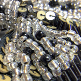 Sequin beaded bow tie