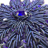 Couture Diamanté Beaded poinsettia appliqué