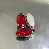 Eye shaped glass bead