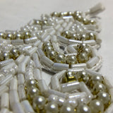 Crystal beaded sash applique