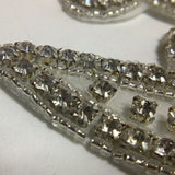 Diamanté embellishment iron trim pieces