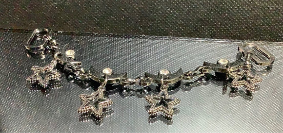 crystal chain with star - deco braclet