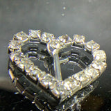 Loveheart diamante buckle