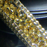 Iron on crystal with chain Trim