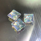Two hole square button