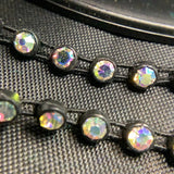 CRYSTAL ON PLASTIC BACKING STRETCH BANDING