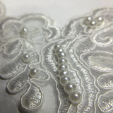 Bridal Lace with embroidered Pearl