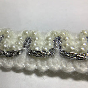 Silver and Gold Crochet Edging Braid Tapes with beading