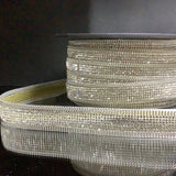 Iron on diamanté trim with chain edging