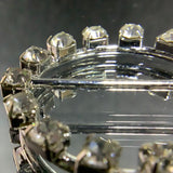 Round crystal buckle - Diamante on claw