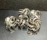 Ring shape buttons with diamanté