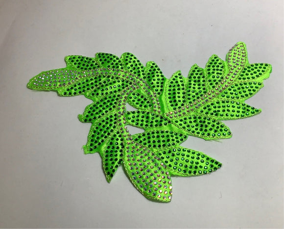 Hot glue on diamanté applique