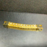 Diamanté on mesh chain bracelet