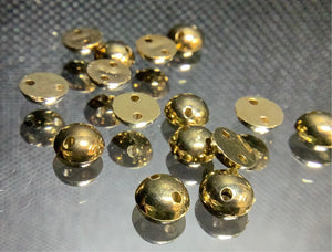 Hand stitching metal sequins half dome beads