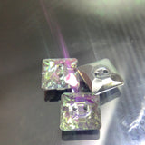 Two hole square button