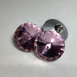Single quartz stone shank button
