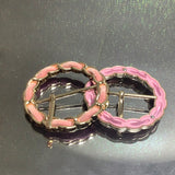 Suede chain buckle