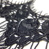 Eyelash style floral Guipure chanlity lace