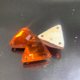 Triangle shape glass bead