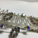 Abs diamanté flora hair slide