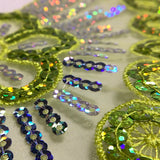 Sequin on organza piece