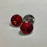 Crystal facet shank button
