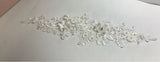 Ivory Beaded Appliques on netting Applique