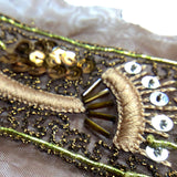 Elegant vintage beaded sequin trim