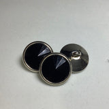 Crystal facet shank button