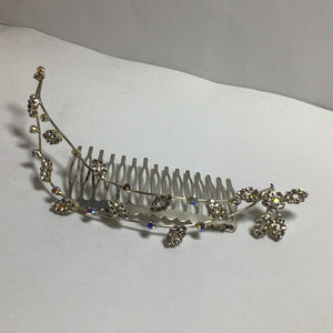 Abs diamanté flora hair slide