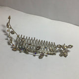 Abs diamanté flora hair slide