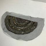 Beaded sequin on mesh