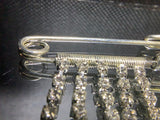 Crystal tassel pin