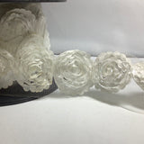 Sewing Craft flower on mesh