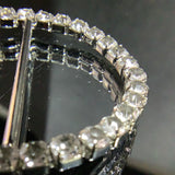 Round crystal buckle - Diamante on claw