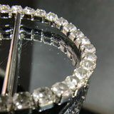 Round crystal buckle - Diamante on claw