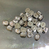 Plastic oval shank button