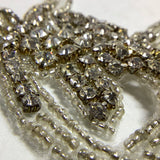 Iron on diamanté applique for headband or dress