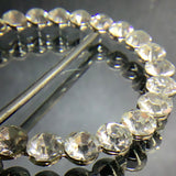 Round diamante buckle