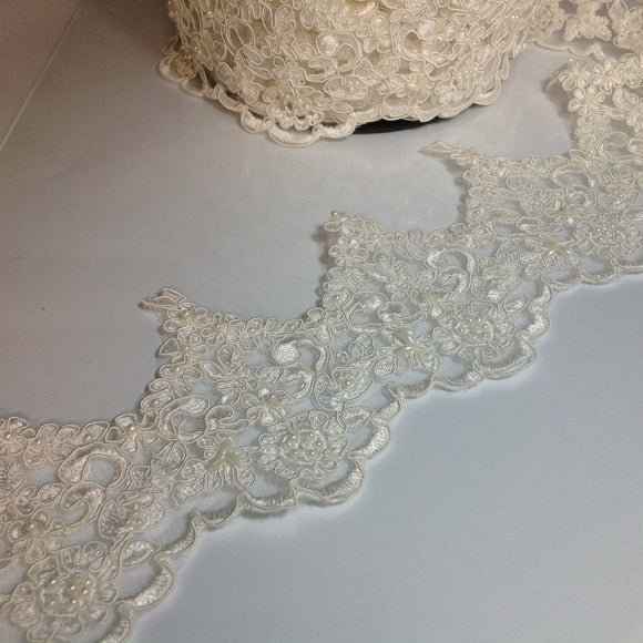 Candace cornell lace with pearl beads
