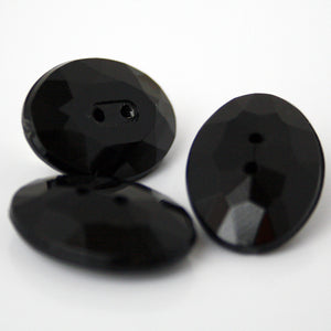 #0014 Oval 2 hole facet button 18mm