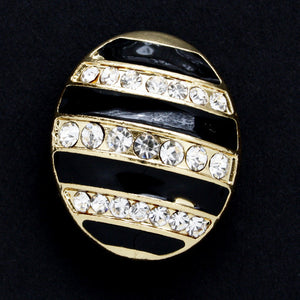 Diamonte encrusted metal shank button 30mm