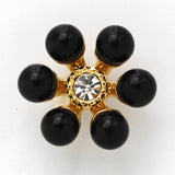 Flower design shank button 20mm